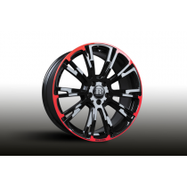  Brabus Monoblock  'R' Red/Black wheels  wheels 